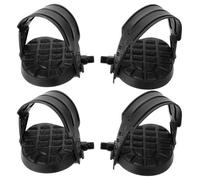 Sosoport Lot de 4 Pédales de Vélo d'Appartement en Plastique 9/16 avec Sangles Antidérapantes Pièces Détachées pour Vélo d'exercice Intérieur Équipement de Fitness Maison