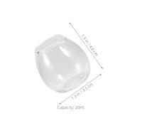 Sosoport Lot de 4 Pichets à Lait en Verre Transparent 20 Ml Mini Pichets pour Café Sirop et Sauce Verseur Précis la Cuisine Petit-Déjeuner et Camping et Expresso Compact