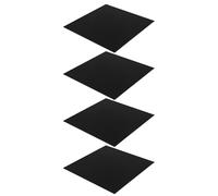 Sosoport Lot de 4 Plaques Acryliques Noires 20x20 Cm 2 Mm D'épaisseur Feuilles Acryliques pour Découpe Cnc et Impression UV Résistant UV pour Loisirs Créatifs et Décoration D'événements