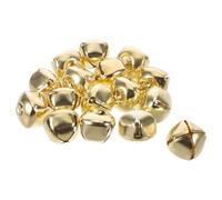 Sosoport Lot de 400 Petites Clochettes Métalliques Dorées 16mm pour Colliers de Chien et Chat, Pendentifs Croix Légers et Résistants, Breloques Sonores Claires pour Dressage et