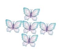 Sosoport Lot de 5 Ballons en Aluminium Bleu Éclatant Décorations Gonflables pour Fête d'Anniversaire Accessoires Photo et Décoration de Fête Thème Nature