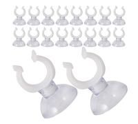 Sosoport Lot de 50 Pinces à Ventouse Transparentes pour Aquarium Collier de Serrage pour Tuyau d'air et d'eau 16 MM Fixation Sécurisée pour Tubes Support Pratique pour Filtration et