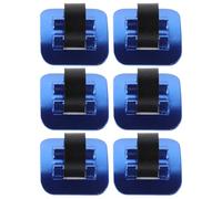 Sosoport Lot de 6 Clips de Câble pour Vélo en Plastique Bleu Guides de Câbles de C avec Base Adhésive Fixation Sécurisée pour Gaine de Frein VTT et Vélo de Route Gestion Optimale