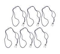 Sosoport Lot de 6 Cordons Tour de Cou pour Moufles Garçon et Filles Clips Anti-Perte Réglables Sangle de Fixation Bleu Marine Taille Unique Accessoires Hiver pour Activités Extérieures