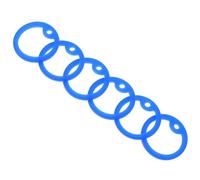 Sosoport Lot De 6 pour Médailles D'identification pour Chiens en Silicone Anti-Bruit pour Médailles Gravées Silencieuses