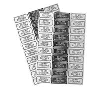 Sosoport Lot de 60 Autocollants « Démarchage Interdit » Repositionnables pour Porte d'Entrée et Boîte aux Lettres Adhésif Résistant aux Intempéries Décoratifs et Faciles à Retirer