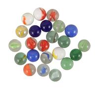 Sosoport Lot de 60 Billes De Verre Colorées pour Aquarium Boules De Jeu pour Petits Et Grands Décorations Colorées Arc-en-Ciel Billes Multicolores Et Phosphorescentes