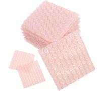 Sosoport Lot de 60 Pochettes à Bulles de Cœur Colorées 10X10 CM à Double Paroi Épaisses et pour Emballage Expédition et Transport Sécurisé des Produits Fragiles