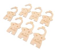 Sosoport Lot de 7 Séparateurs en Bois pour Placard Bébé Garçon Cintres pour Vêtements D’Garçon et Filles Organisateurs de Dressing Pratiques et Ergonomiques pour Vêtements Bébé