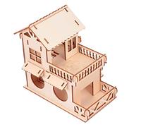 Sosoport Maison pour Petits Animaux Hut pour Hamster Dwarf avec Jouet Et pour Hamsters Et Souris