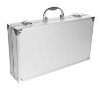Sosoport Mallette Portable en Alliage d'Aluminium Blanche Taille 20 Trousse Multifonctionnelle pour Outils Cosmétiques et Remède Verrou Coulissant Sécurisé Transport Rangement