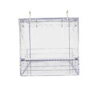 Sosoport Mangeoire à Oiseaux Acrylique Transparent avec Plateau Amovible et Drainage S pour Observer Oiseaux Votre Fenêtre