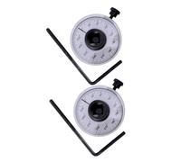 Sosoport Manomètres de Couple Angulaire Précis 2 Pièces avec Jauge Réglable 360° pour Clé Dynamométrique, Outil de Mesure D’angle Automobile Léger 156g, Adapté Réparation et
