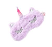 Sosoport Masque de Sommeil Licorne en Peluche Pourpre, Confortable à Porter et Bloque la Lumière, pour Réunions et Fêtes Entre Camarades