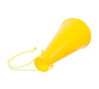 Sosoport Mégaphone Porte Voix en Plastique Jaune pour Cérémonies et Activités Extérieures, Accessoire de Fête pour Fans, Ambiance Festive