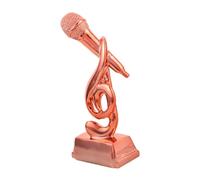 Sosoport Microphone Résine pour Compétitions de Chant et Discours Ornement de Table Élégant pour Karaoké Concours et