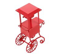 Sosoport Mini Machine à Pop-Corn Maison Portable avec roulettes Chauffe Rapide pour Popcorn Et Sucettes pour Soirées Cinéma Extérieur