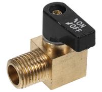 Sosoport Mini Vanne Filetée 1/4 Npt en Cuivre pour Compresseur d'Air Valve d'Air Pratique Accessoire de Remplacement pour Contrôle Précis du Débit Pièce Détachée Polyvalente pour Usage