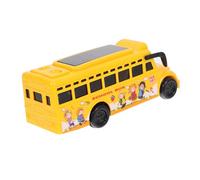 Sosoport Miniature Bus Toy Lumière et Éducatif pour Garçon Fille de Bus à Tirer Favorise Coordination et Imagination des Tout Petits