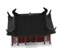 Sosoport Miniature Zen Garden Architecture Figurine Chinese Style Landscape Decor for Aquarium and Terrarium Tabletop Ancient House Model Low Maintenance Indoor Ornament