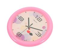Sosoport Modèle D'horloge Miniature Petit Mur Accessoires De Maison De Poupée Maisons Miniatures De Maison De Poupée Maison De Poupées Bricolage Fournitures pour Mini Maison Résine Rose