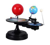 Sosoport Modèle Pédagogique Rotatif Du Système Solaire à Trois Sphères, Globe Terrestre Miniature Simulation Terre-lune Et Soleil, Jouet Éducatif Interactif Pour Garçon Et Filles Et Salle De Classe