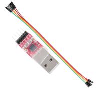 Sosoport Module Série USB Cp2102 à 5 Broches, Convertisseur TTL Uart Noir | Alliage, Transfert USB vers Rs232, Prise en Charge des États Suspendre Usb, Transmission des Caractères Couleur Aléatoire