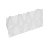 Sosoport Moule à Époxy Cristal Soi-même Moule Silicone Blanc Trou pour Marque Page DIY pour Amateurs de Livres Décoration D'étude et Loisirs Créatifs