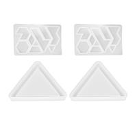Sosoport Moules à Puzzle en Silicone Blanc pour Bricolage DIY, 2 Sets Faciles à Nettoyer, Adaptés aux Garçon et Filles pour Création de Puzzles en Résine