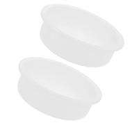 Sosoport Moules Ronds en Silicone 2pcs pour Résine Époxy Surface Lisse et Haute Résistance Thermique, pour Plateau Décoratif et Base D'horloge
