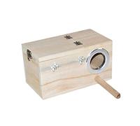 Sosoport Nichoir pour Perroquet Support De Nidification Oiseau Nichoir De Fenêtre Ouverture Aléatoire Protection Vent Pluie