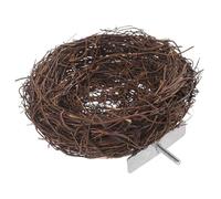 Sosoport Nid D'oiseau Tissé en Rotin Naturel Nichoir Confortable pour Perruches Et Petits Oiseaux Accessoires pour Cage Nid D'élevage Décoration Intérieure Et Extérieure 1 Pièce