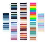 Sosoport Onglets Adhésifs Transparents Multifonctions 40 Couleurs Pastel 8 Carnets Compacts pour École et Bureau Marque-Pages Auto-Adhésifs Pratiques et Réutilisables Couleur Aléatoire