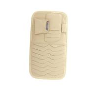 Sosoport Organisateur de Pare-Soleil Voiture Beige Porte-Lunettes et Porte-Cartes Clip Visor Compatible SUV Camion Facile à Installer