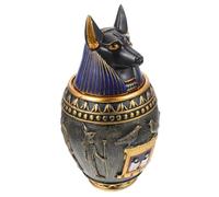 Sosoport Ornement en Résine Égyptienne Canopique Petit Chien, Sculpture Décorative Artisanale, Décoration Intérieure Et Bureau, Présent Thème Égypte Ancienne, Ornement Délicat Et Solide