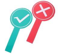 Sosoport Outils Vote Oui Non Double Face 2 Pièces 15X30 CM Panneaux Étanches pour École Concours et Évaluations