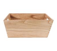 Sosoport Panier Bois Rustique avec Poignées Corbeille de Rangement pour Cuisine et Étagère Panier à Fruits et Légumes Solide et Facile à Nettoyer Organisateur Intérieur Multifonction Bois