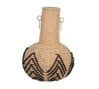 Sosoport Panier Porte-Plante Tressé Corde De Papier Vase Tressé Fait Main pour Plantes Contenant Floral Décoratif De Style Vintage