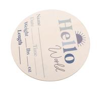 Sosoport Panneau Annonce De Naissance Bois Avec Prénom Du Panneau Floral Pour Décorations De Table Pour Shower Bienvenue à Notre Shower