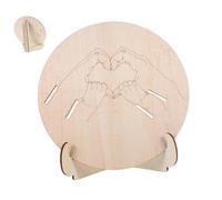 Sosoport Panneau D'annonce de Naissance en Bois Support Gravé, Porte-bracelets Hôpital pour -né, Décoration Bébé Unisexe, Accessoire Maternité, Lot 3 Bracelets Commémoratifs