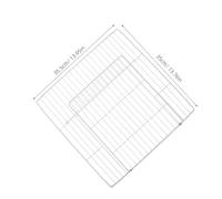 Sosoport Panneau De Maille Carrée pour Animaux Barrière pour Animaux Panneau De Porte pour Villa à Chats Accessoires pour Cages à Chats