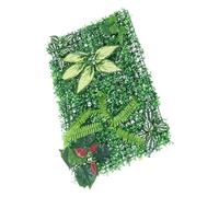Sosoport Panneau De Plantes Artificielles Décor Mural Gazon Panneau Mural De Haie Décoration Murale Végétale