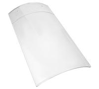 Sosoport Panneau de Toiture Transparent en Acrylique 200x400x5 Mm, Tôle de Remplacement Incurvée Étanche la Pluie, Feuille de Polycarbonate Résistante aux UV pour Serrage, Abri Jardin