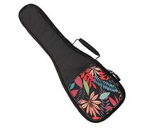 Sosoport Paquet de Transport pour Ukulélé 23/24 Pouces Pochette Rembourrée et Solide Poche Avant pour Accessoires Paquet à Dos Réglable pour Ukulélé de Concert Design Coloré