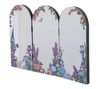 Sosoport Paravent Miniature Pliable Chinois en Acrylique Miroir, Écran Pliant de Bureau 1 Pièce, Séparateur Décoratif Feng Shui pour Table, Séparation D’Espace Studio et Bureau