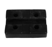 Sosoport Patins de Cric en Caoutchouc Carré Antidérapants Support Stable pour Crics Hydrauliques et Chandelles Accessoire Solide pour Levage et Protection du Sol Usage Remorques et