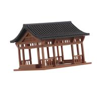 Sosoport Pavillon Chinois Miniature Plastique Maquette Architecture Ancienne pour Décor De Jardin Ornements De Terrarium