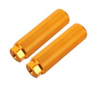 Sosoport Pédales Vélo Arrière Alliage Aluminium Détachables pour VTT et Trottinettes Design Tube Fusée Jaune Robustes et Légers