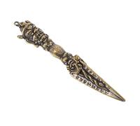 Sosoport Pendentif Pilon Démoniaque en Laiton Vintage Amulette Tibétaine Religieuse Décoration Antique Bouddhiste Objet Décoration Intérieure Religieux Fournitures Bouddhistes