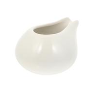 Sosoport Pichet à Sauce Céramique sans Poignée Cruche Multifonctionnelle pour Sauces et Crèmes Service Table Moderne pour Restaurant et Maison